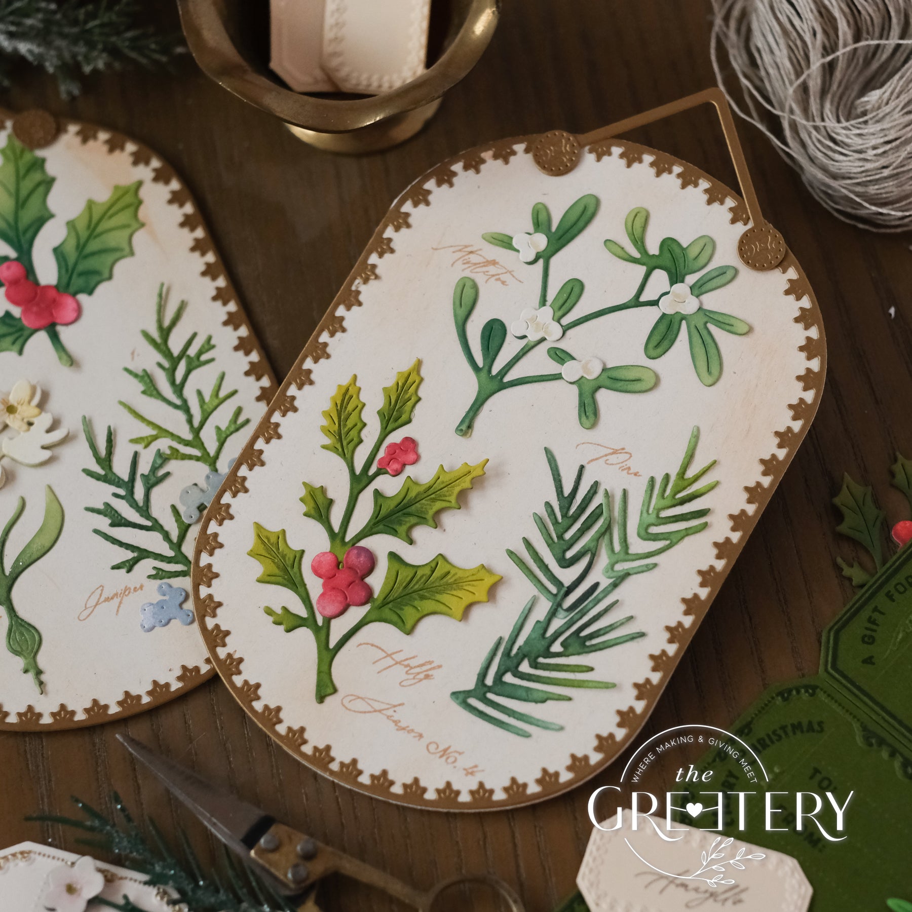 Winter Herbarium Labels Stamp Set