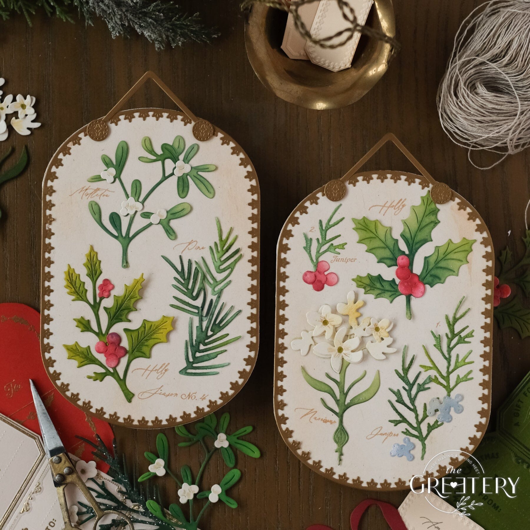 Bigger Holiday Botanicals: Mistletoe Die – The Greetery