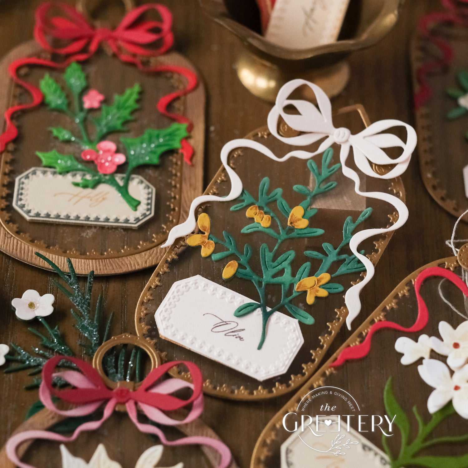 Winter Herbarium Labels Stamp Set