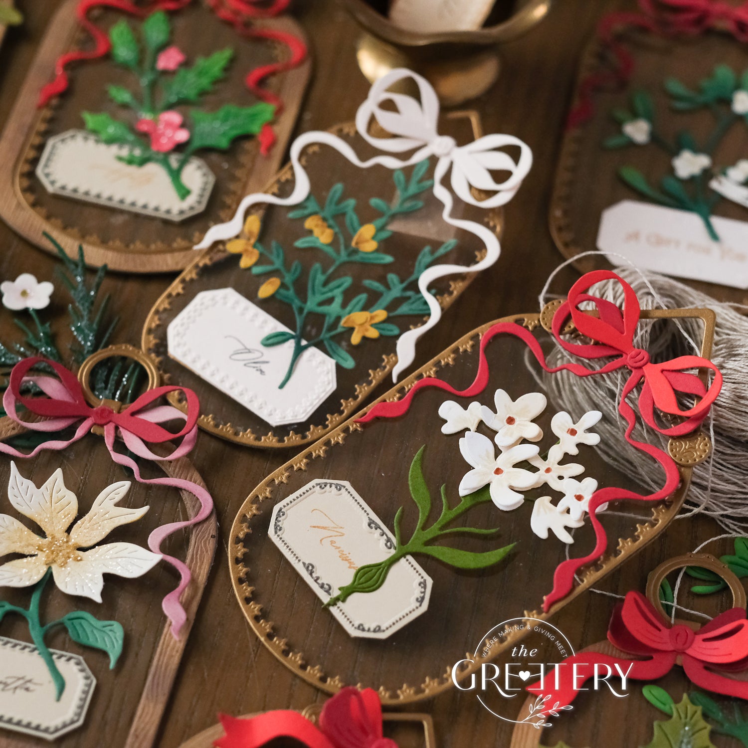 Winter Herbarium Labels Stamp Set