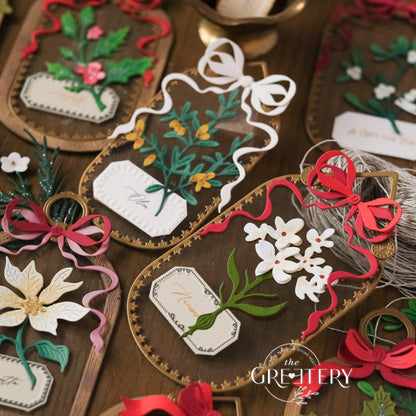 Winter Herbarium Labels Stamp Set