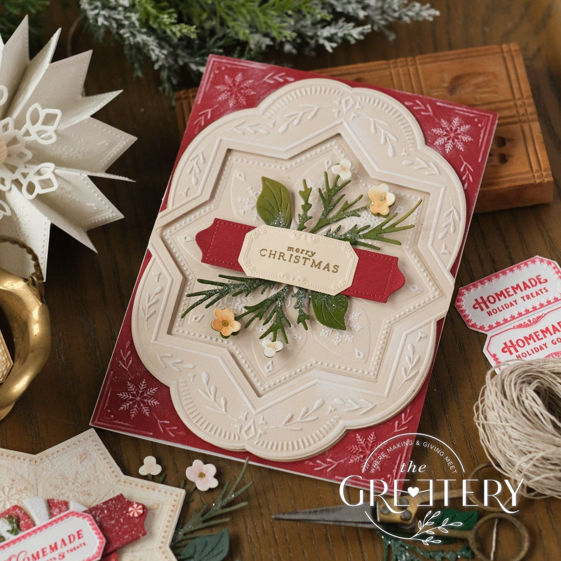 Shortbread Shapes: Snowflake Embossing Folder