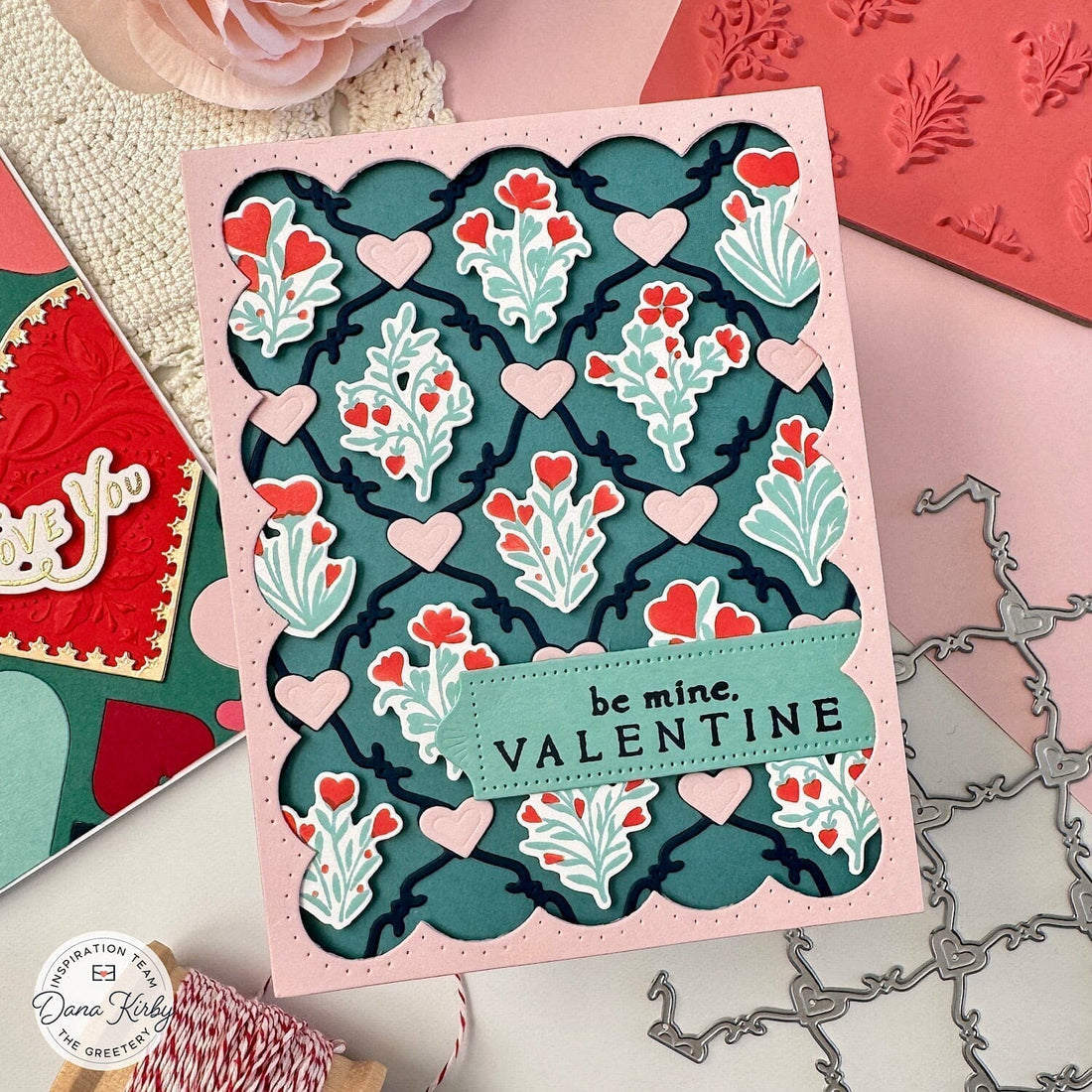 Bitty Blooming Hearts Die