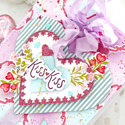 Bitty Blooming Hearts Die