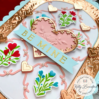 Bitty Blooming Hearts Die