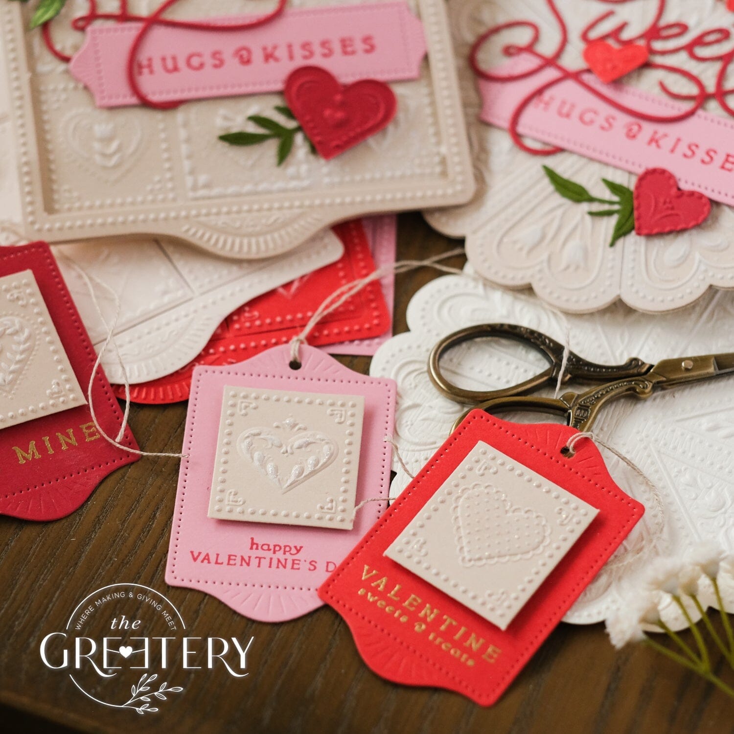 Shortbread Shapes: Rectangle Hearts Embossing Folder – The Greetery