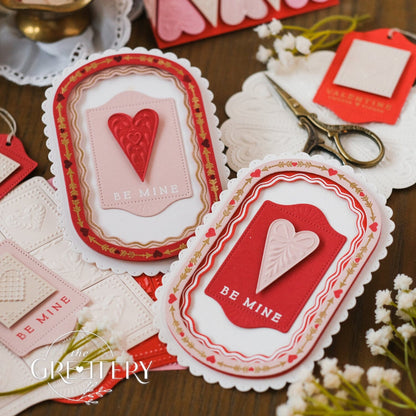 Shortbread Shapes: Scalloped Hearts Embossing Folder