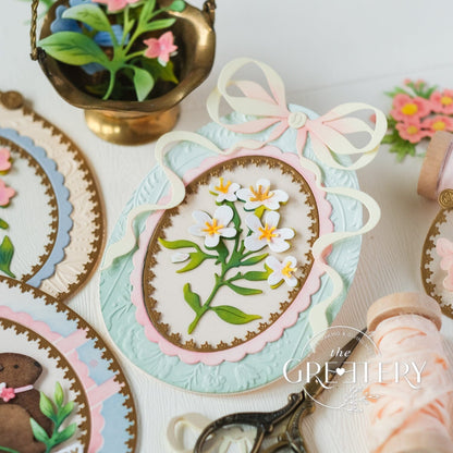 Golden Egg Filigree Borders Die