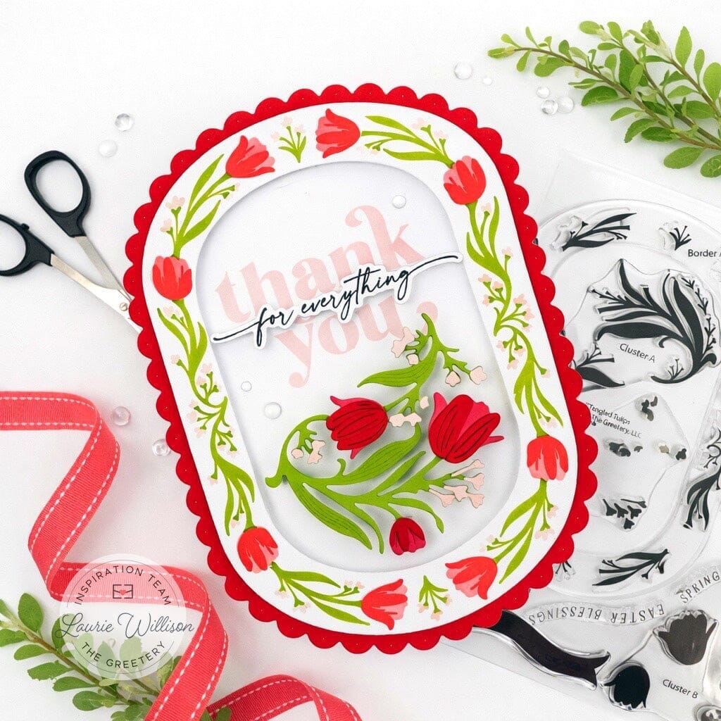Tangled Tulips Embossing Folder