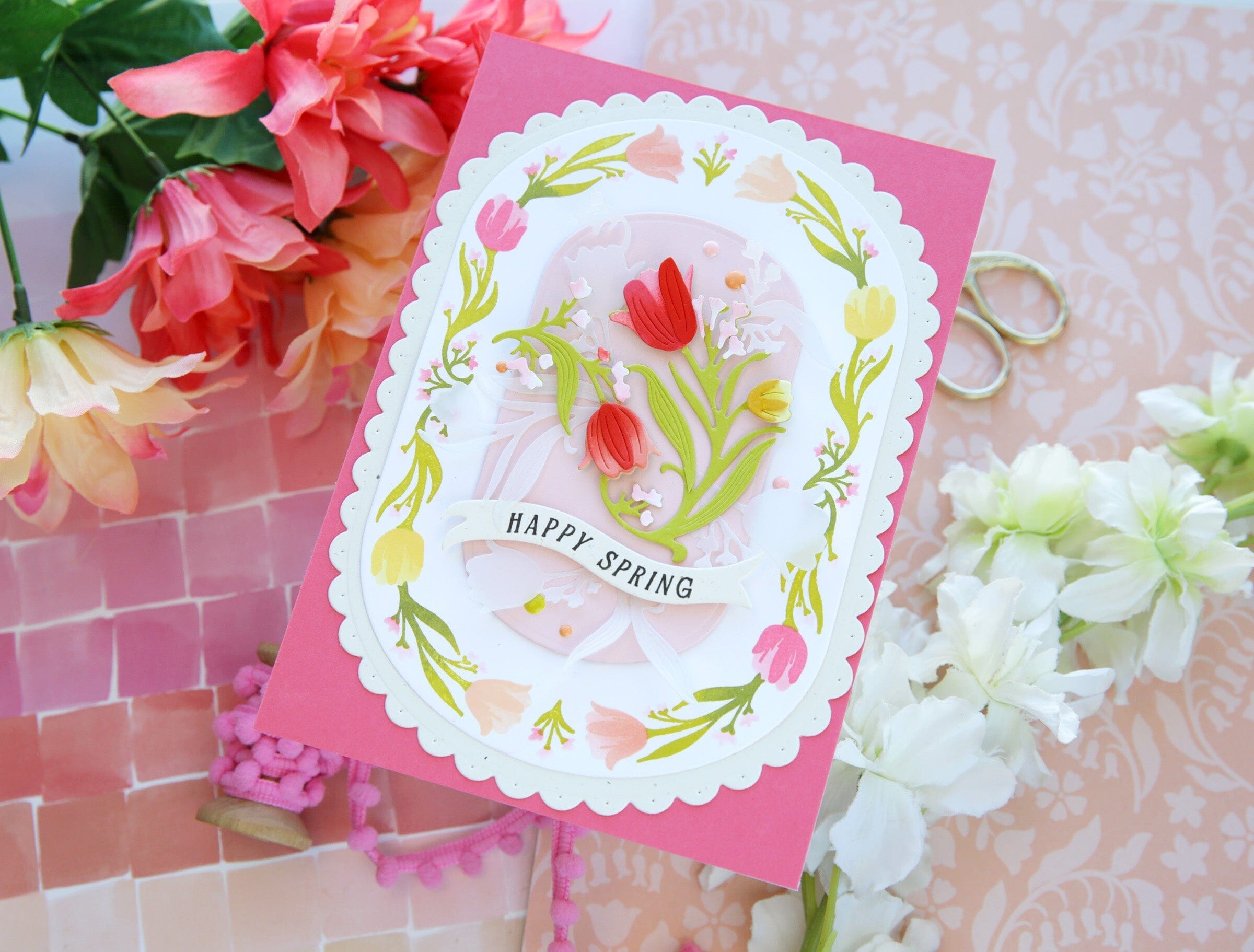 Tangled Tulips Embossing Folder