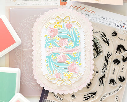 Tangled Tulips Embossing Folder