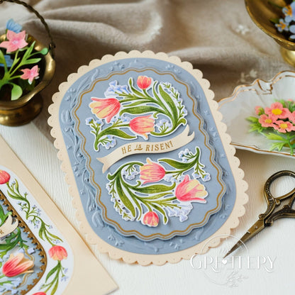 Tangled Tulips Embossing Folder