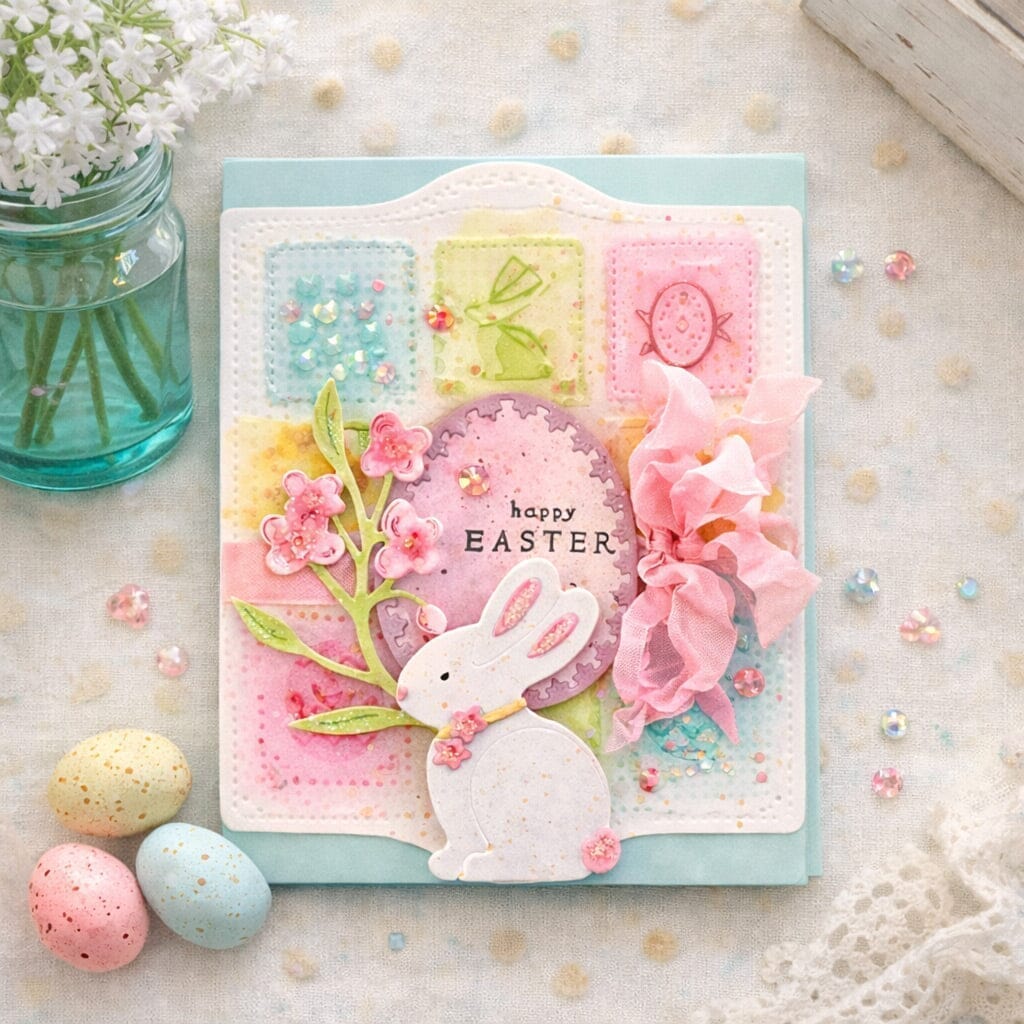 Shortbread Shapes: Rectangle Easter Embossing Folder