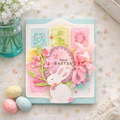 Shortbread Shapes: Rectangle Easter Embossing Folder