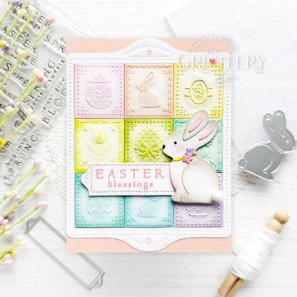 Shortbread Shapes: Rectangle Easter Embossing Folder