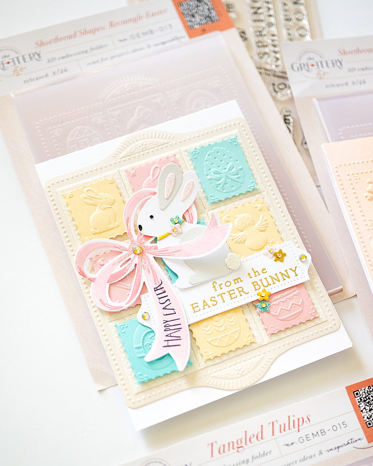 Shortbread Shapes: Rectangle Easter Embossing Folder