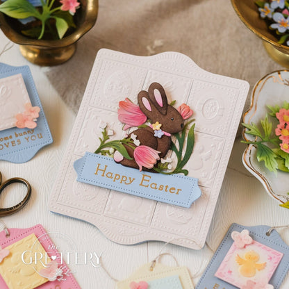 Shortbread Shapes: Rectangle Easter Embossing Folder