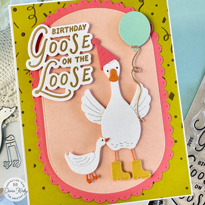 Silly Goose Sentiments Die