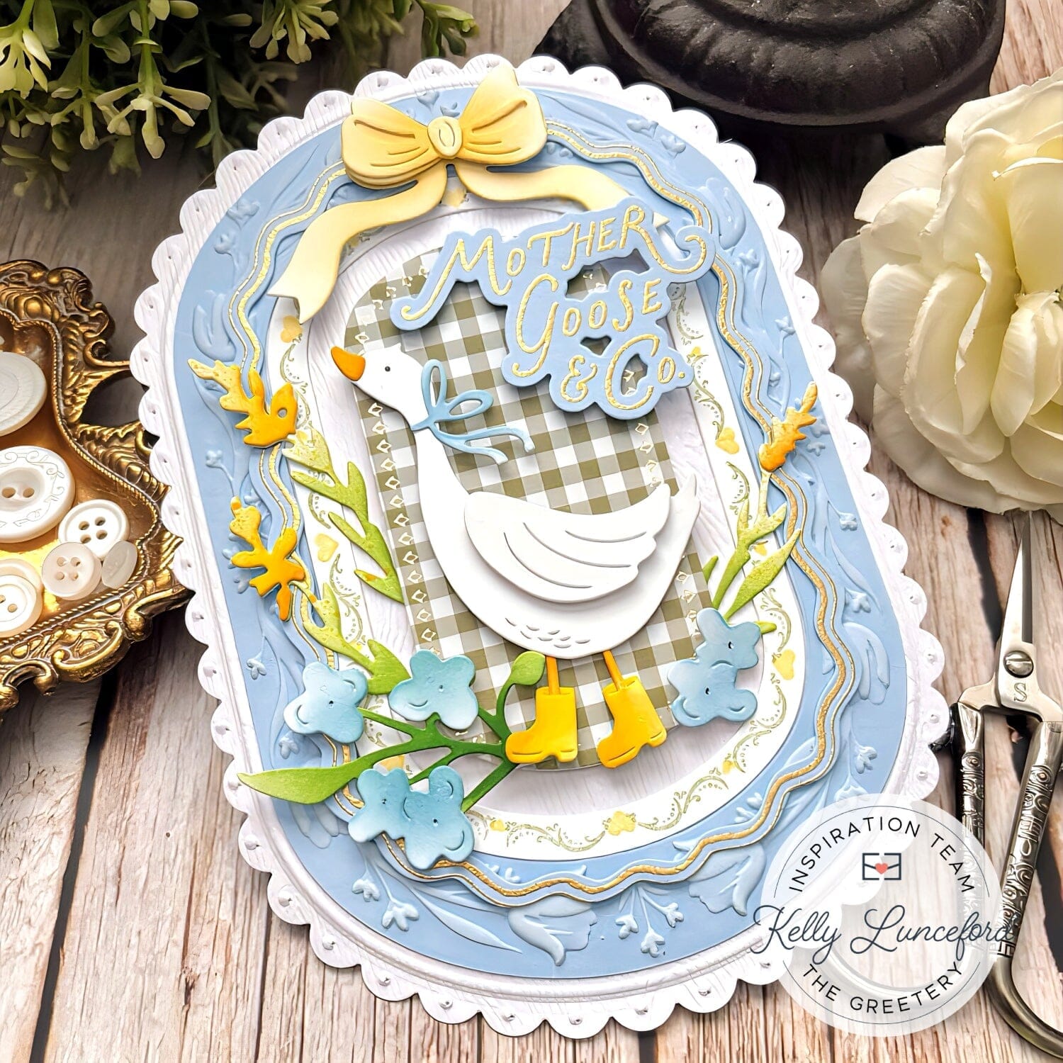 Silly Goose Sentiments Die