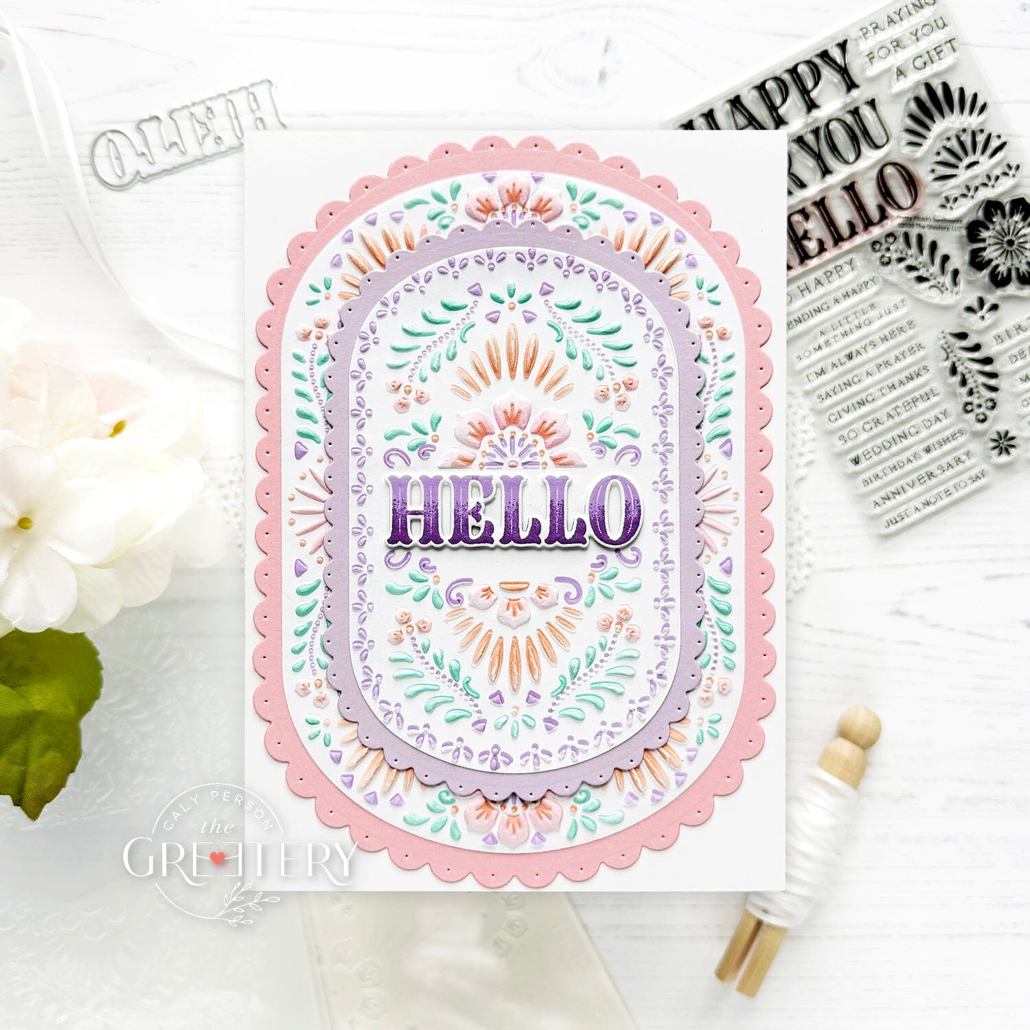 Pretty Picado Embossing Folder