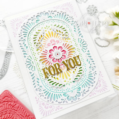 Pretty Picado Sentiments Stamp Set