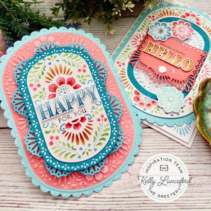 Pretty Picado Embossing Folder