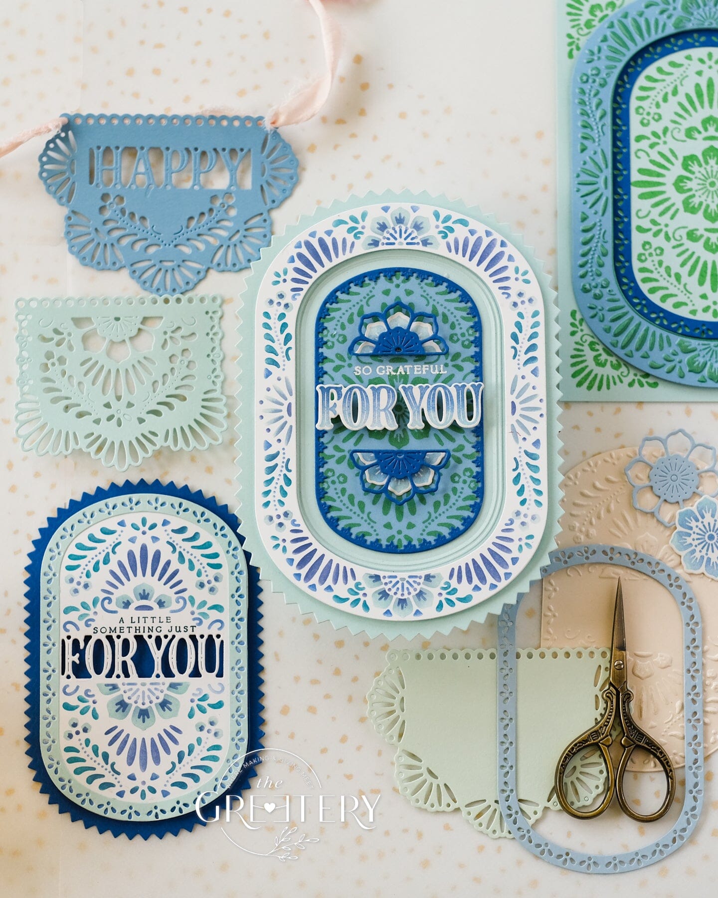 Pretty Picado Background Stamp