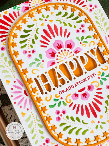 Pretty Picado Cut-Away Sentiments Die