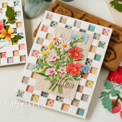 Tile Style Stamp Set