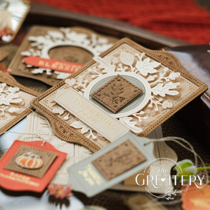 Shortbread Shapes: Rectangle Autumn Embossing Folder