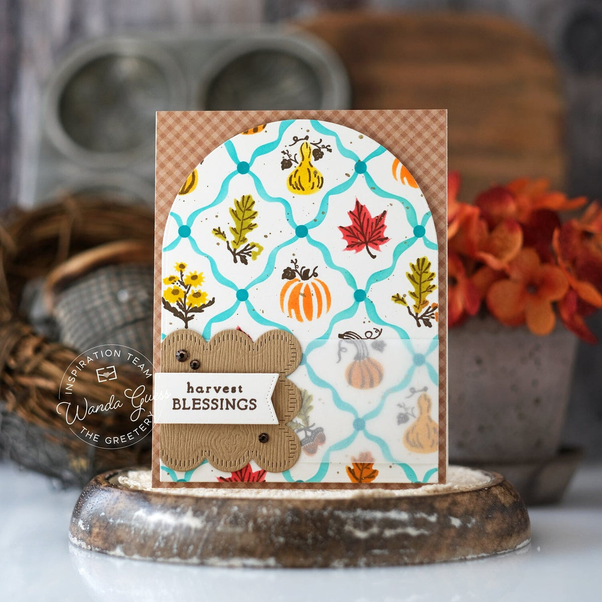 Bitty Autumn Botanicals Stamp + Stencil