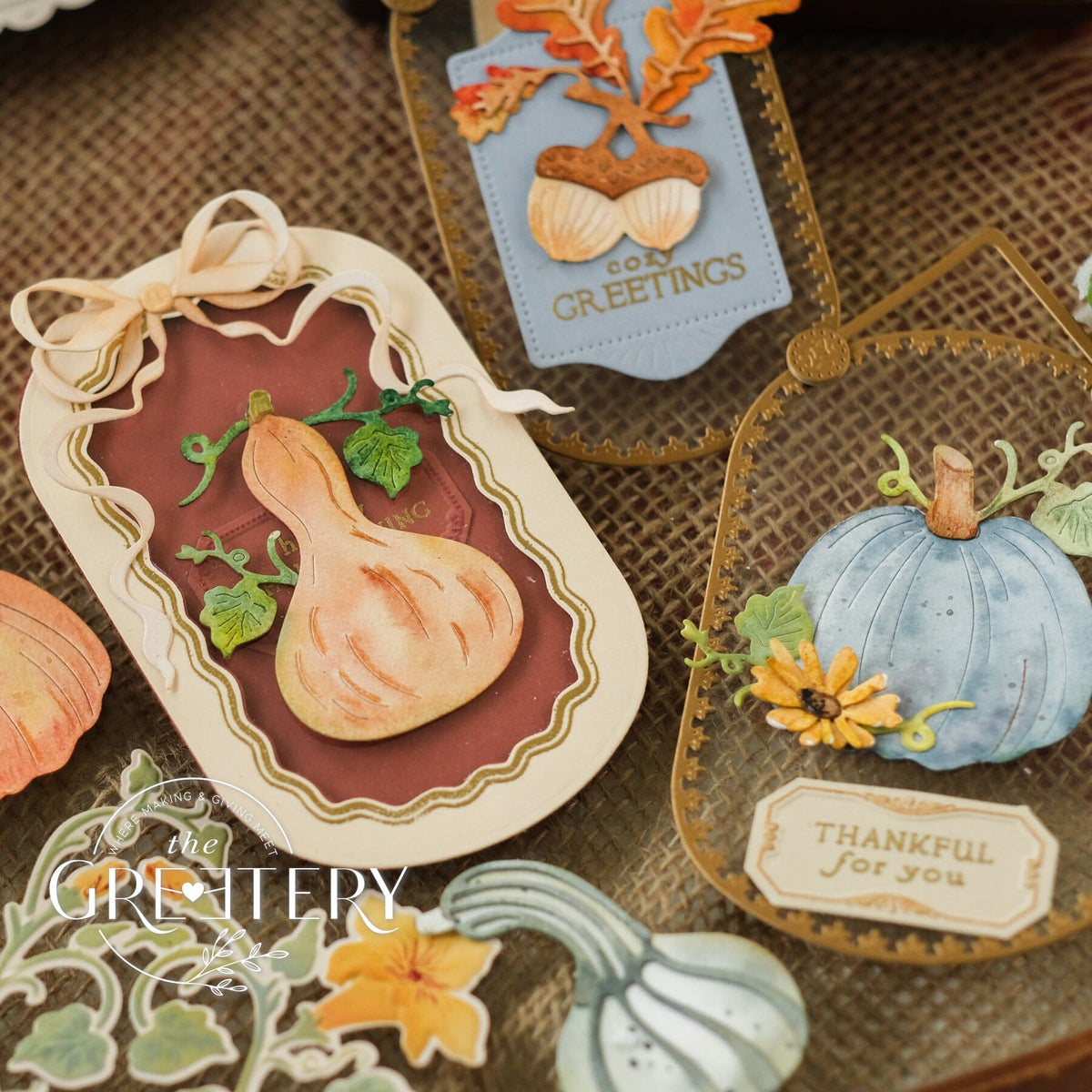 Bigger Autumn Botanicals Bottle Gourd Die