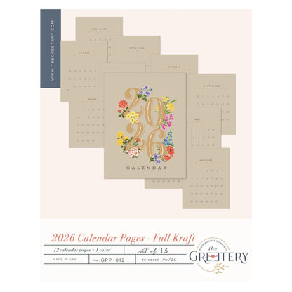 2026 Calendar Pages - Full
