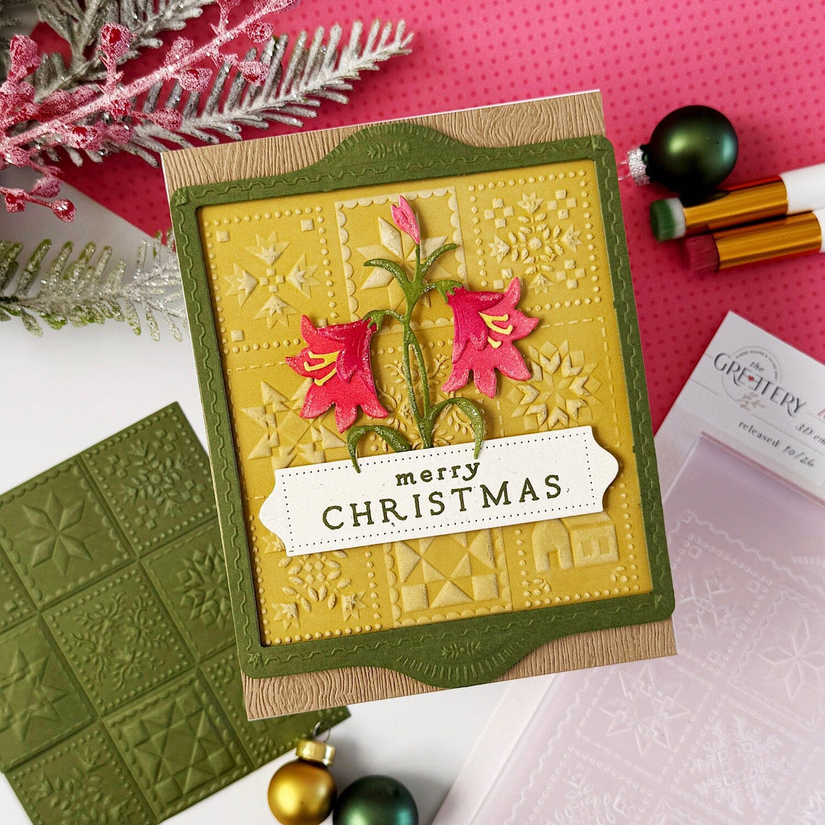 Shortbread Shapes: Rectangle Quilt Blocks Embossing Folder