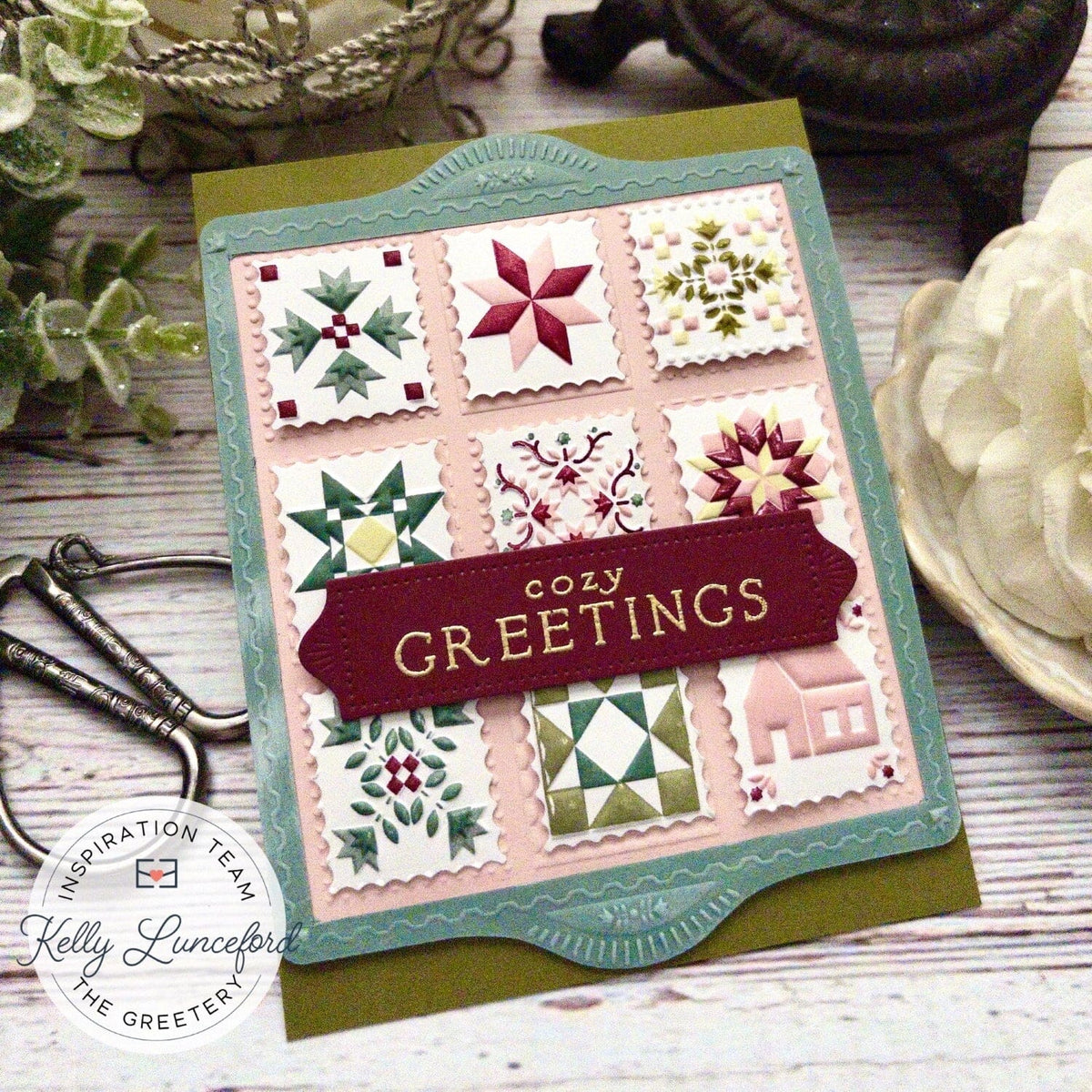 Shortbread Shapes: Rectangle Quilt Blocks Embossing Folder