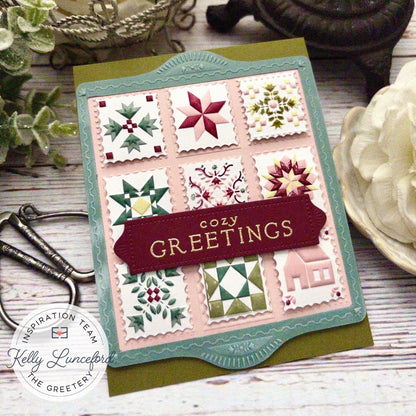 Shortbread Shapes: Rectangle Quilt Blocks Embossing Folder