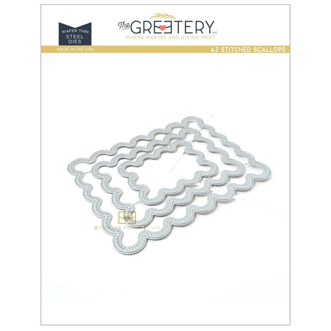 A2 Stitched Scallops Die
