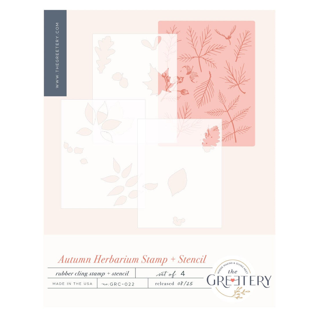 Autumn Herbarium Stamp + Stencil