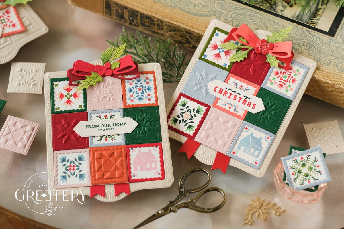 Shortbread Shapes: Rectangle Quilt Blocks Embossing Folder