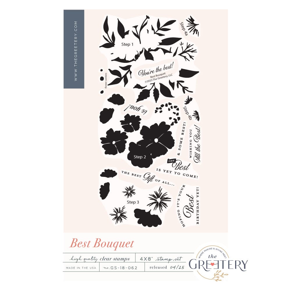 Best Bouquet Stamp Set – The Greetery