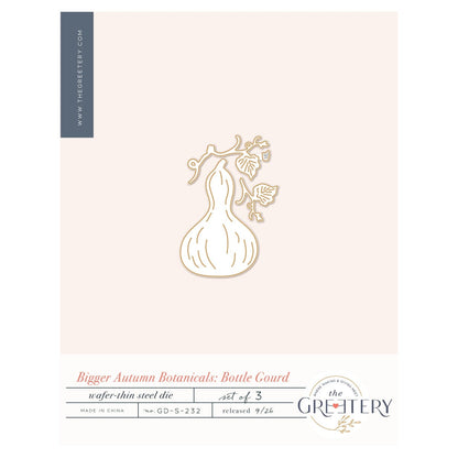 Bigger Autumn Botanicals Bottle Gourd Die