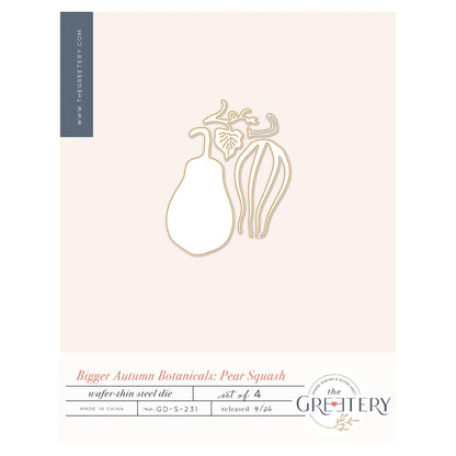 Bigger Autumn Botanicals Pear Squash Die