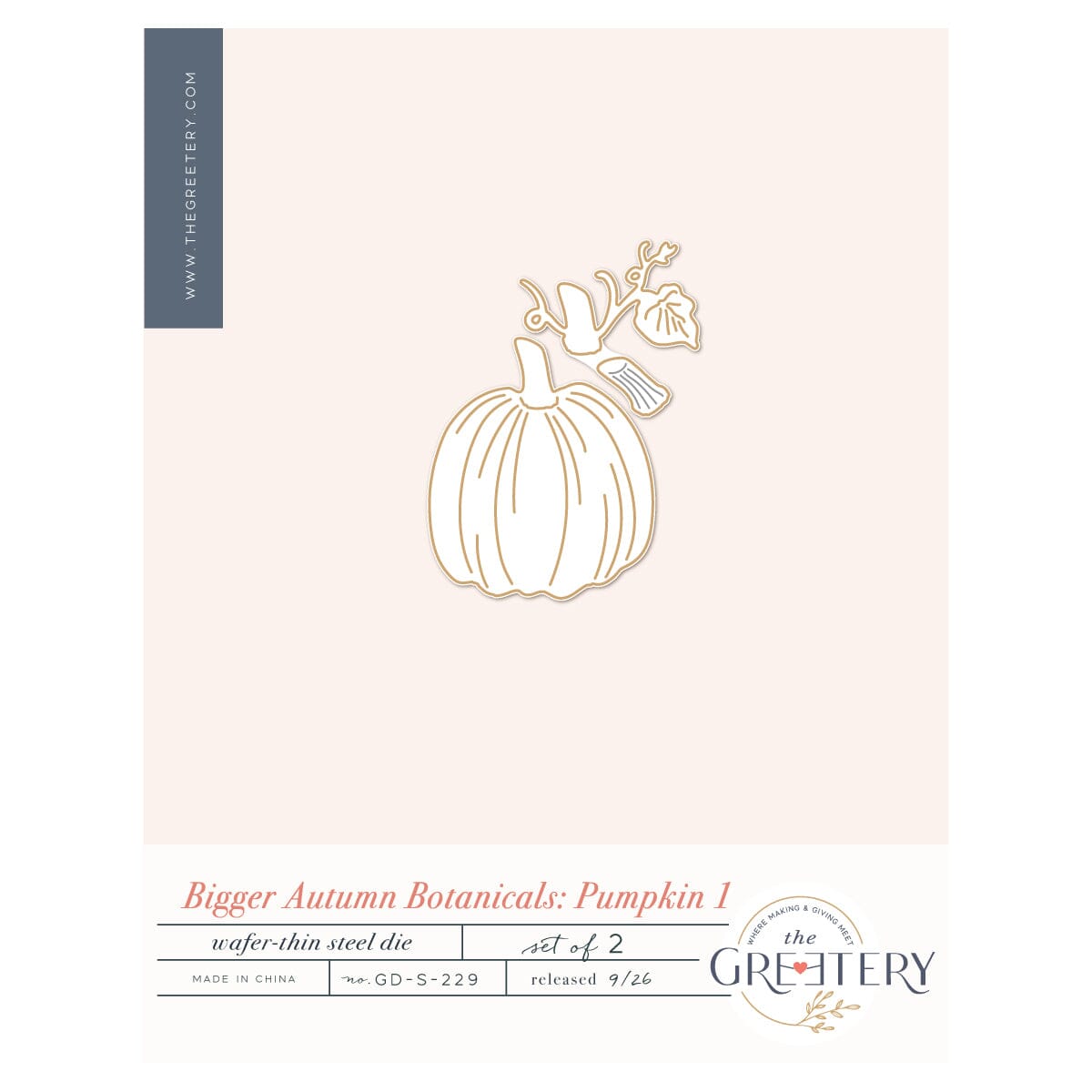 Bigger Autumn Botanicals Pumpkin 1 Die