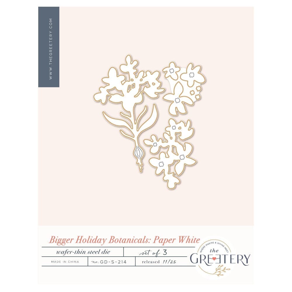 Bigger Holiday Botanicals: Paperwhite Die