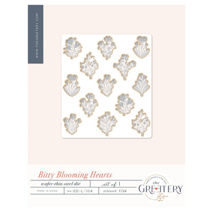 Bitty Blooming Hearts Die