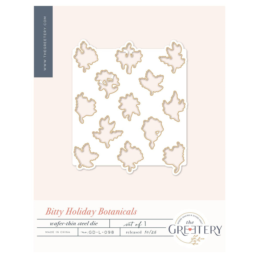 Bitty Holiday Botanicals Die