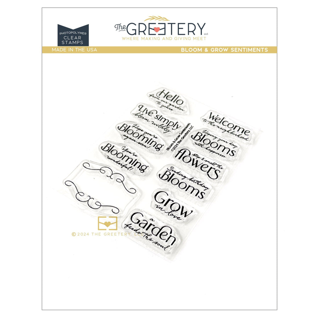 Bloom & Grow Sentiments Stamp Set