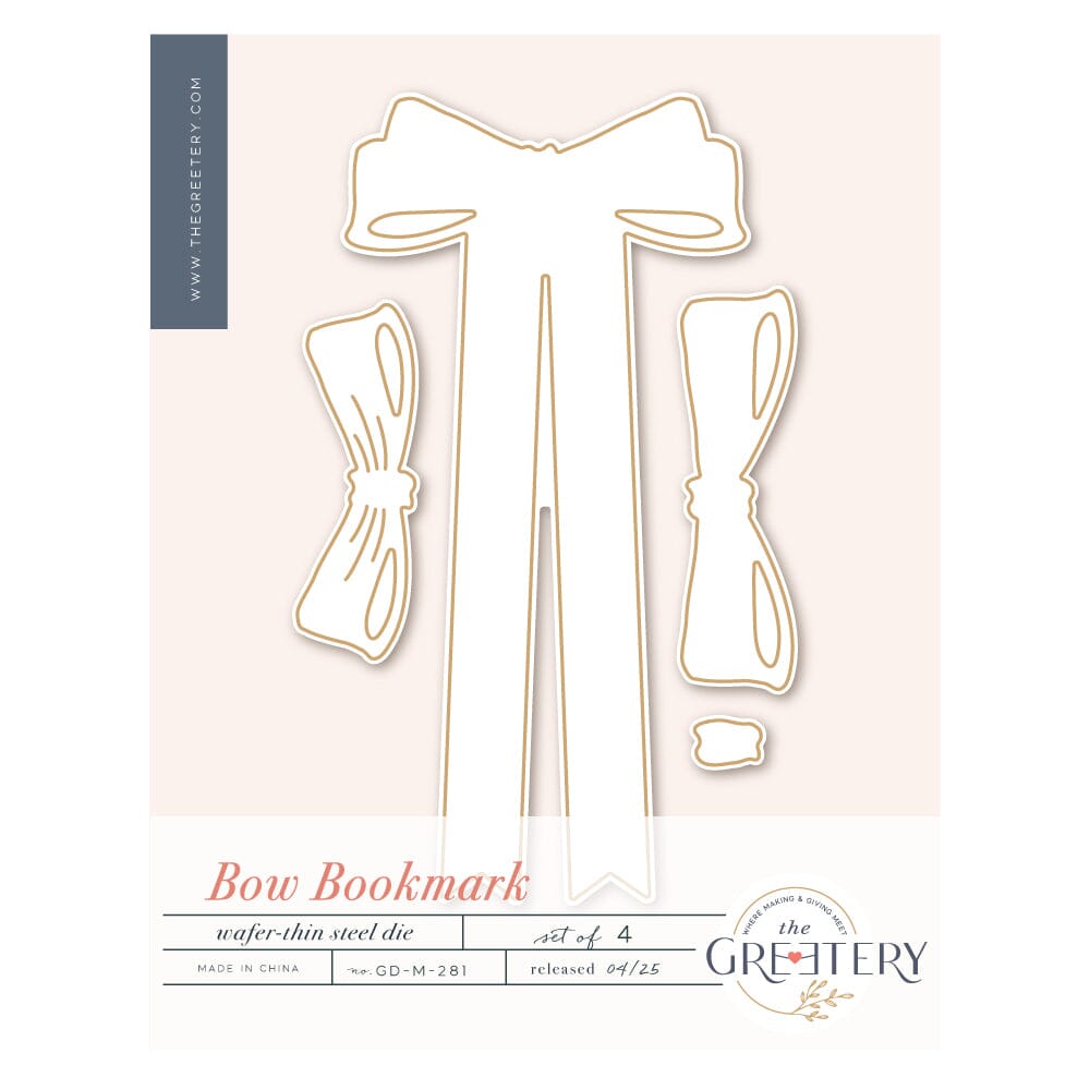 Bow Bookmark Die