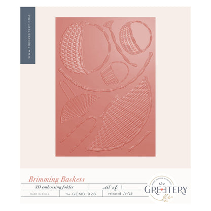 Brimming Baskets Embossing Folder