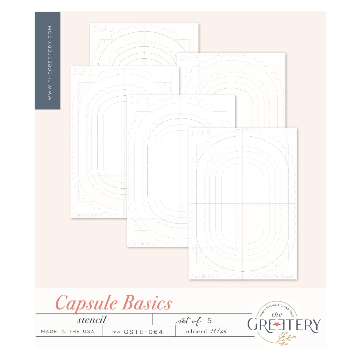 Capsule Basics Stencil – The Greetery